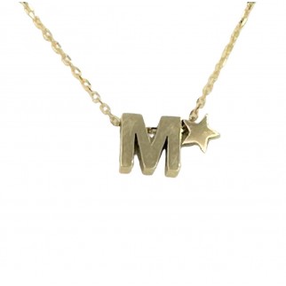 Necklace women's monogram 2