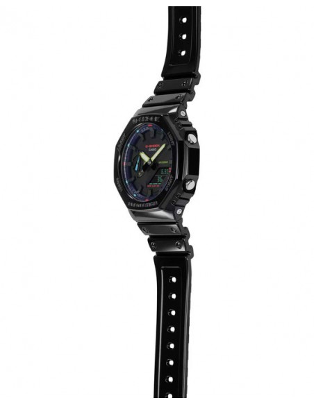 G-Shock dual time chronograph black rubber strap GA-2100RGB-1AER