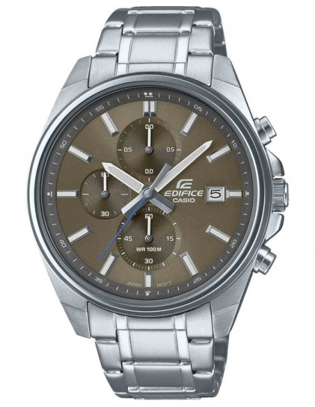 Casio Edifice Chronograph Silver Stainless Steel Bracelet EFV-610D-5CUEF