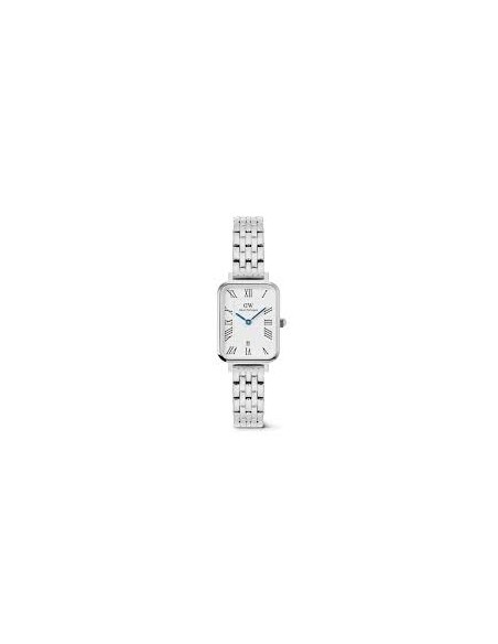 Daniel Wellington Quadro Roman Numerals Date 5-link Silver DW00100864