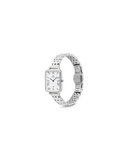 Daniel Wellington Quadro Roman Numerals Date 5-link Silver DW00100864