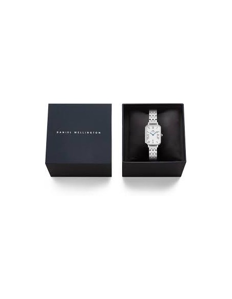 Daniel Wellington Quadro Roman Numerals Date 5-link Silver DW00100864