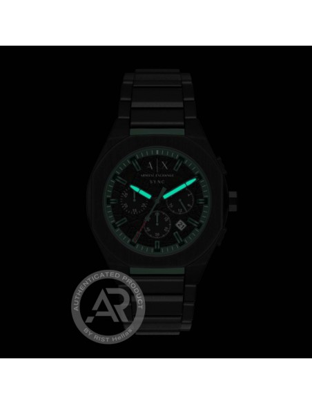 Armani Exchange Sync Round Black Dial Watch AX 4294
